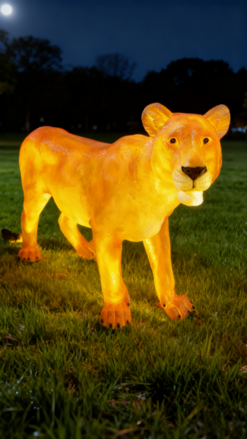 玻璃钢仿真狮子雕塑 (19)