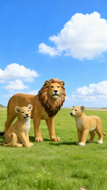 玻璃钢仿真狮子雕塑 (25)