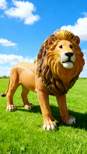 玻璃钢仿真狮子雕塑 (27)