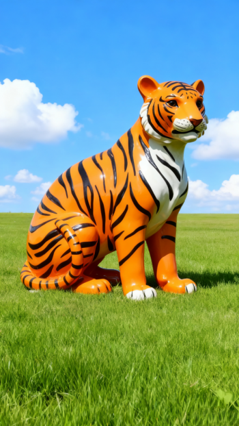 玻璃钢仿真老虎雕塑 (12)