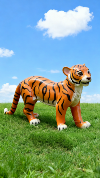 玻璃钢仿真老虎雕塑 (14)