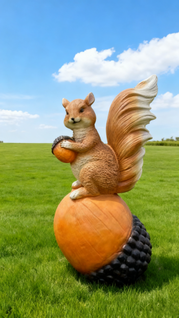 玻璃钢仿真松鼠雕塑 (5)