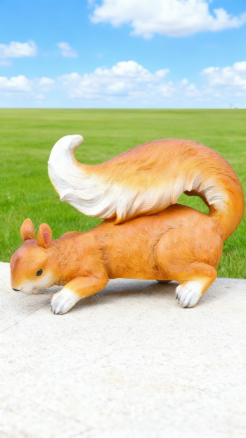 玻璃钢仿真松鼠雕塑 (9)