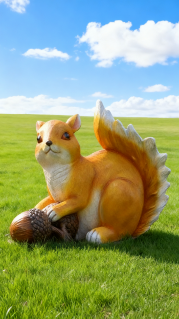 玻璃钢仿真松鼠雕塑 (10)