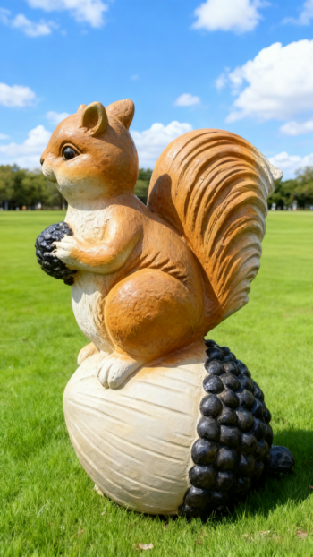 玻璃钢仿真松鼠雕塑 (16)