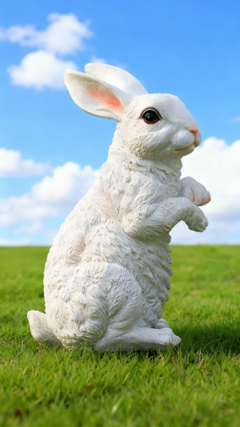 玻璃钢仿真兔子雕塑