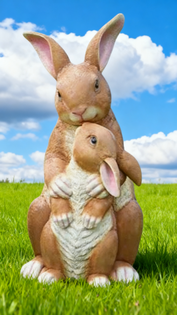 玻璃钢仿真兔子雕塑 (5)