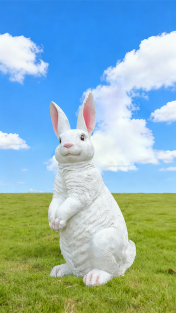 玻璃钢仿真兔子雕塑