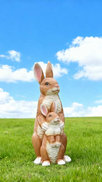 玻璃钢仿真兔子雕塑