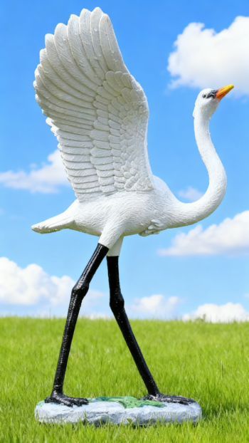 玻璃钢仿真仙鹤雕塑 (10)