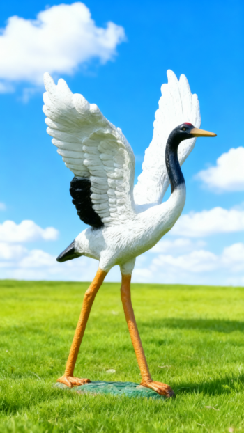 玻璃钢仿真仙鹤雕塑 (17)