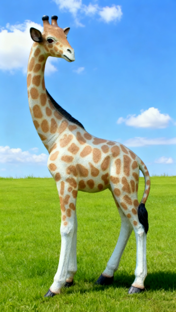 玻璃钢仿真长颈鹿雕塑 (6)