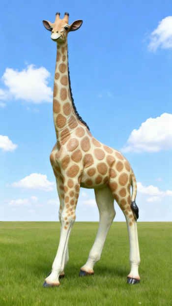 玻璃钢仿真长颈鹿雕塑 (13)