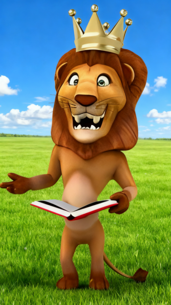 玻璃钢卡通狮子雕塑 (3)