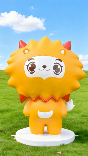 玻璃钢卡通狮子雕塑 (4)