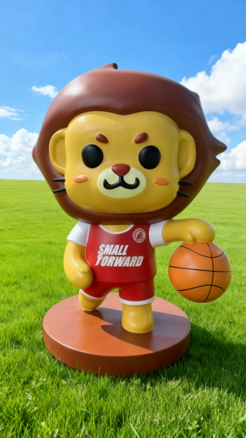 玻璃钢卡通狮子雕塑 (6)