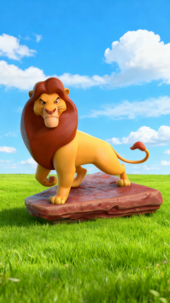 玻璃钢卡通狮子雕塑 (12)