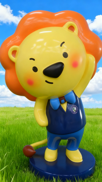 玻璃钢卡通狮子雕塑 (16)