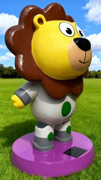 玻璃钢卡通狮子雕塑 (18)