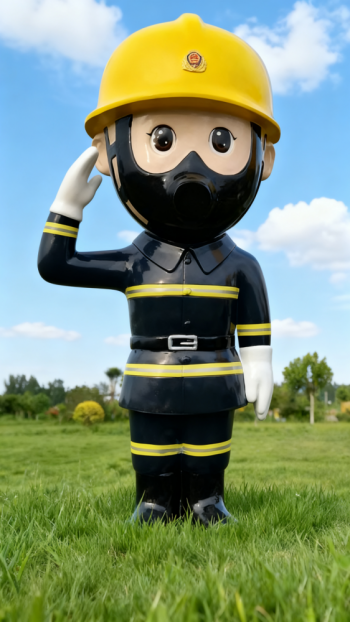 玻璃钢卡通消防员雕塑 (19)