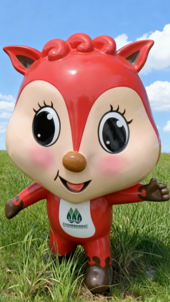 玻璃钢卡通小鹿雕塑 (3)