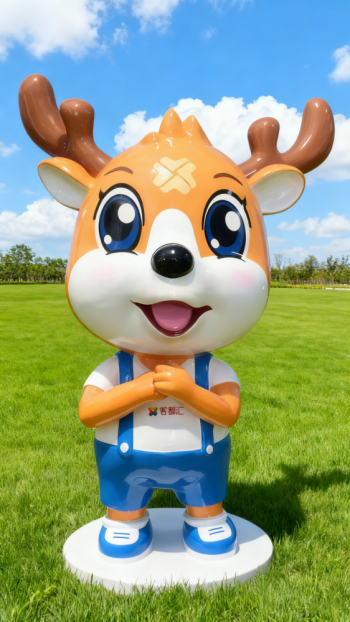 玻璃钢卡通小鹿雕塑 (6)