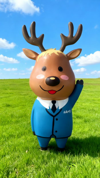 玻璃钢卡通小鹿雕塑 (9)