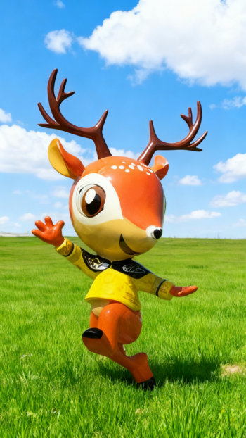 玻璃钢卡通小鹿雕塑 (11)