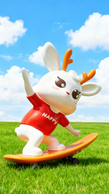 玻璃钢卡通小鹿雕塑 (12)