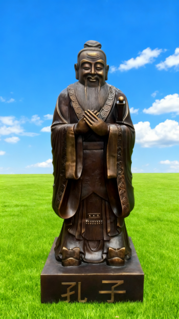 玻璃钢孔子雕塑 (3)