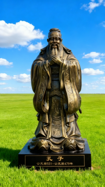 玻璃钢孔子雕塑 (6)