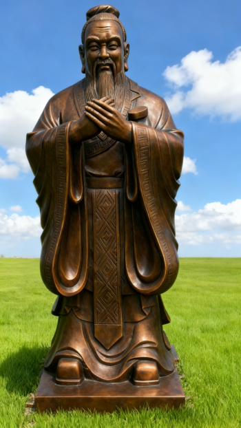 玻璃钢孔子雕塑 (9)
