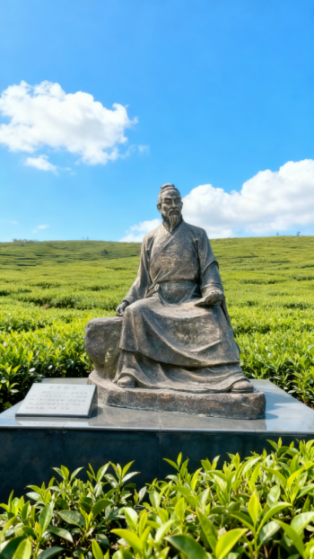 玻璃钢陆羽雕塑