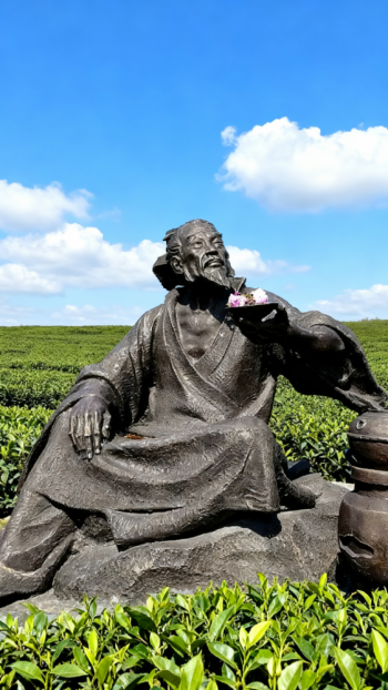 玻璃钢陆羽雕塑