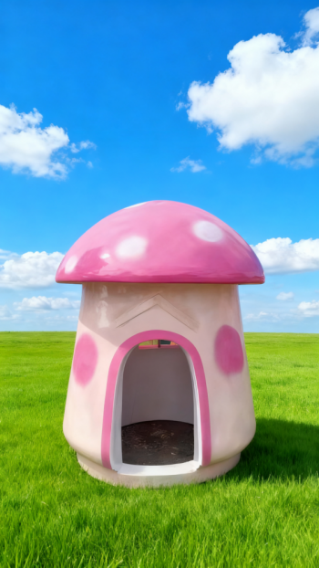 玻璃钢卡通蘑菇屋 (6)