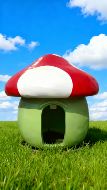 玻璃钢卡通蘑菇屋 (11)