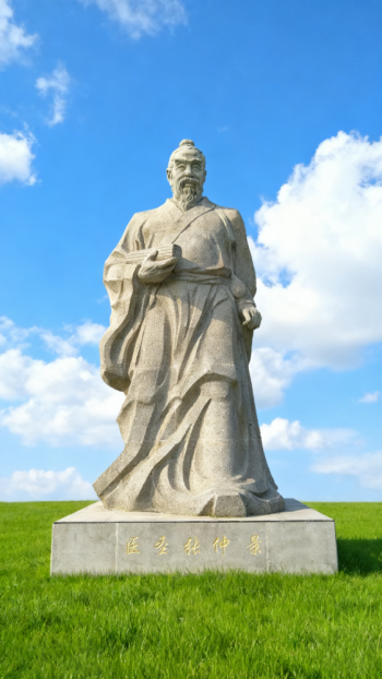 玻璃钢仿铜张仲景雕塑 (9)