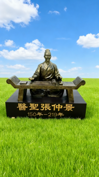 玻璃钢仿铜张仲景雕塑 (11)