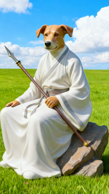 兽首人身十二生肖动物雕塑 (1)