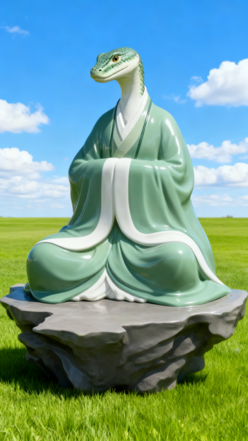 兽首人身十二生肖动物雕塑 (6)