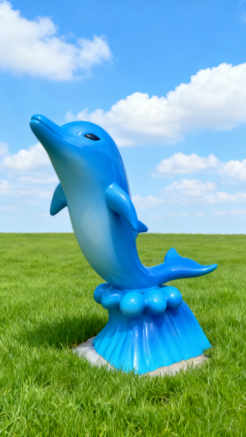 玻璃钢海豚雕塑 (6)