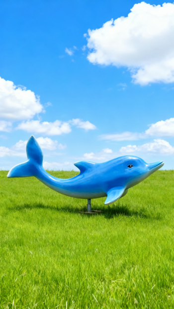 玻璃钢海豚雕塑 (7)