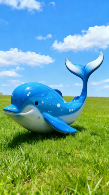 玻璃钢海豚雕塑 (15)
