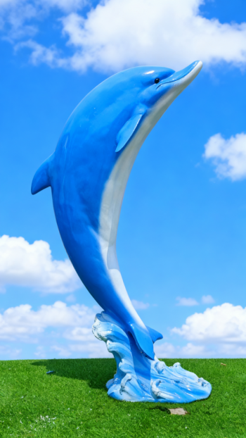 玻璃钢海豚雕塑 (17)