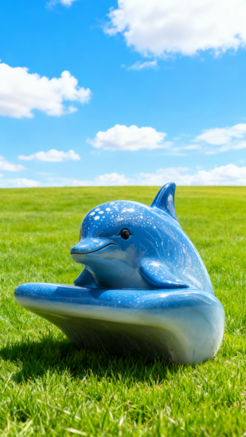 玻璃钢海豚雕塑 (19)