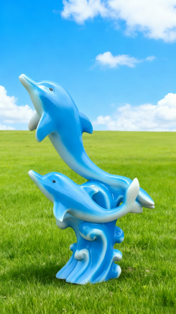 玻璃钢海豚雕塑 (25)