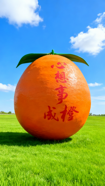 玻璃钢卡通橙子雕塑 (15)