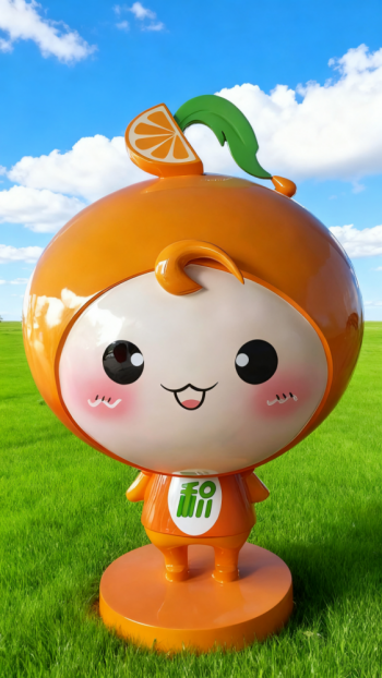 玻璃钢卡通橙子雕塑 (17)