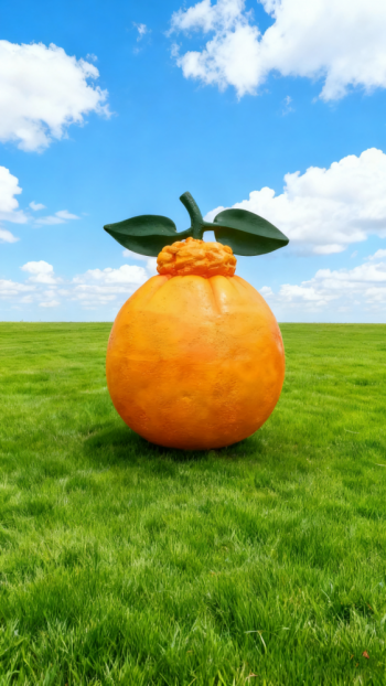 玻璃钢卡通橙子雕塑 (19)