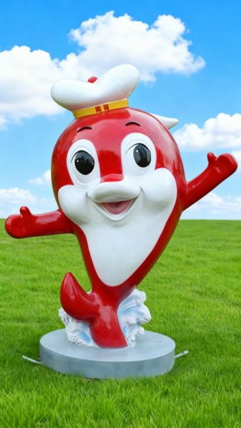 玻璃钢卡通海豚雕塑 (8)